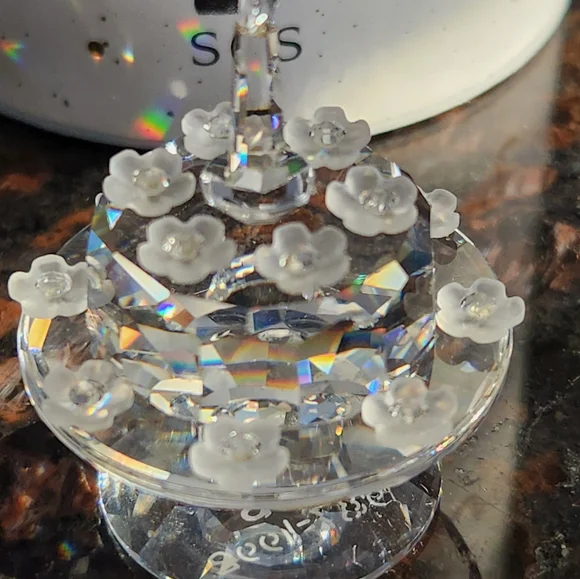 Swarovski Crystal SCS 1992 5th Anniversary Cake Figurine 169678 Retired MIB - Picture 2 of 8